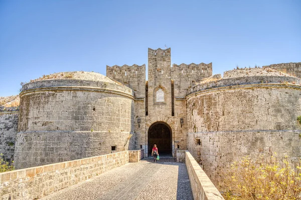 Rhodes Greece September 2021 Old Town Sunny Weather — Stock Fotó
