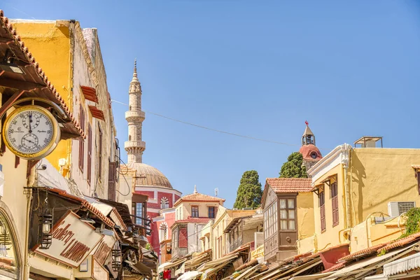 Lindos Greece September 2021 Historical Village Sunny Weather — Stockfoto