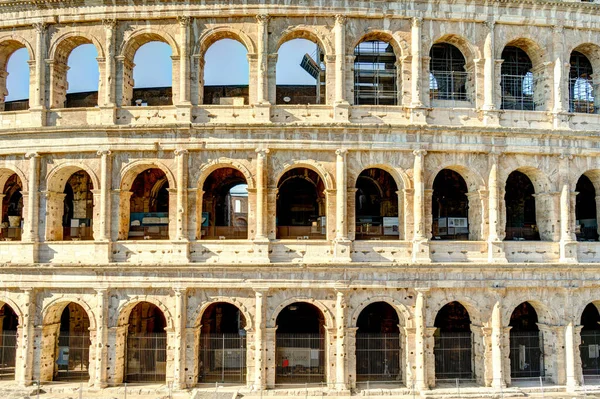 Coliseo Anfiteatro Oval Situado Centro Ciudad Roma Italia — Foto de Stock