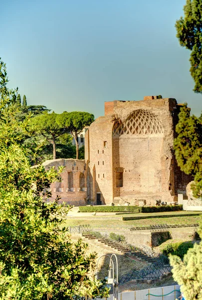 Antigo Aqueduto Romano Roma Itália — Fotografia de Stock