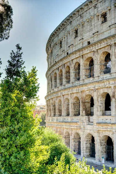 Colosseum Oval Amfiteater Centrum Staden Rom Italien — Stockfoto