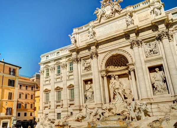 Rome Italy October 2021 Trevi Fountain Sunny Weather — Foto Stock
