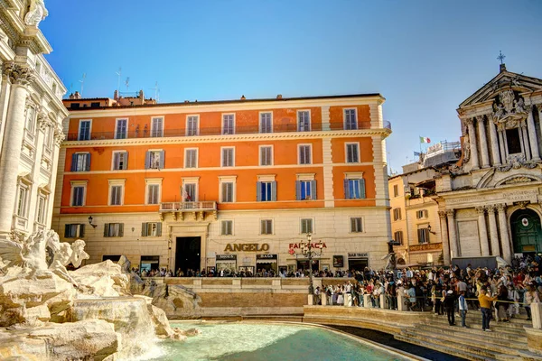 Rome Italy October 2021 Trevi Fountain Sunny Weather — Foto Stock