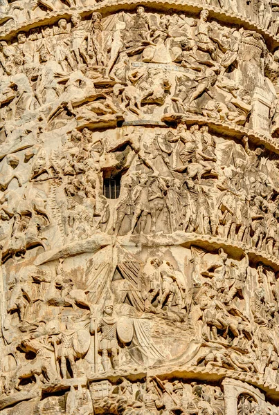 Колонна Марка Аврелия Римская Колонна Победы Площади Колонна Рим Италия — стоковое фото