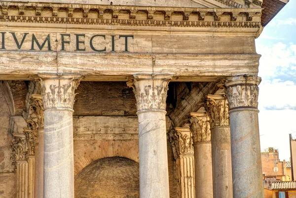 Рим Италия Исторический Центр Пантеон — стоковое фото