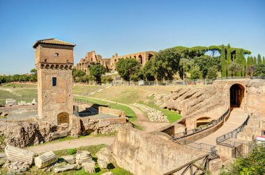 Rome, Italy - October 2021 : Roman Forum in sunny weather