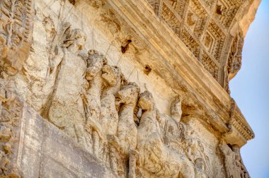 Rome, Italy. Historical center.  The Arch of Constantine 