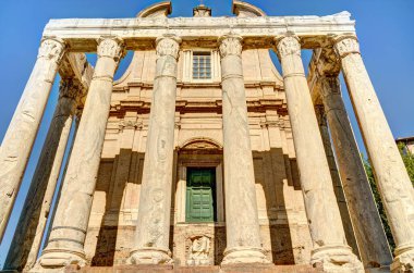 Rome, Italy - October 2021 : Roman Forum in sunny weather