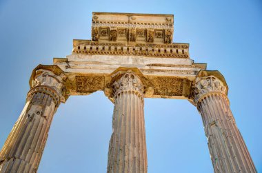 Rome, Italy - October 2021 : Roman Forum in sunny weather
