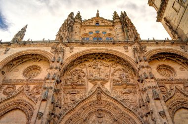 Salamanca, Spain - June 2021: Main Cathedral in summertime
