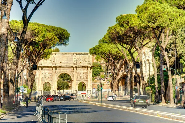 Rome Italy Historical Center Arch Constantine — 스톡 사진