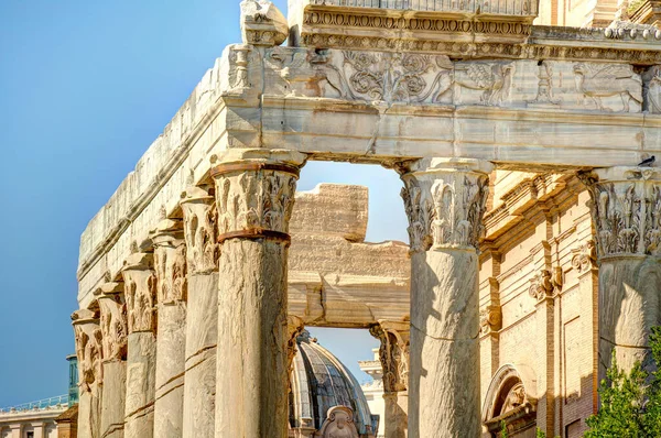 Rome Italy October 2021 Roman Forum Sunny Weather — 스톡 사진