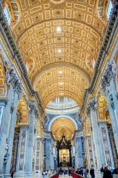 Vatican City October 2021 Peter Basilica Interior — Stockfoto