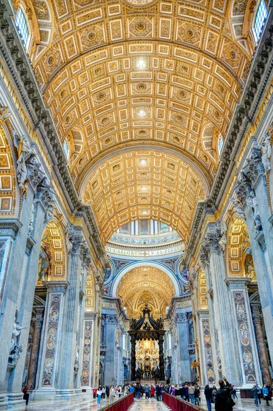 Vatican City October 2021 Peter Basilica Interior — Stockfoto