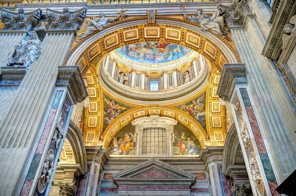 Ватикан Октябрь 2021 Года Интерьер Базилики Святого Петра — стоковое фото