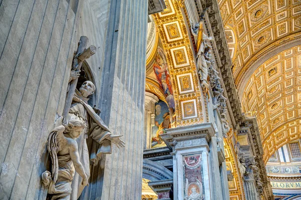 Vatican City October 2021 Peter Basilica Interior — Stockfoto