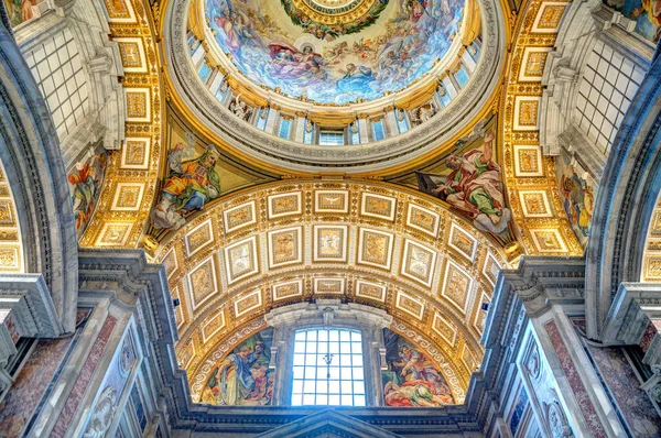 Vatican City October 2021 Peter Basilica Interior — Stok fotoğraf