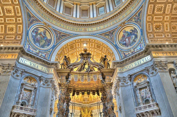 Vatican City October 2021 Peter Basilica Interior — стокове фото