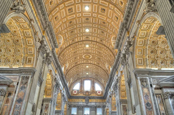 Vatican City October 2021 Peter Basilica Interior — 图库照片