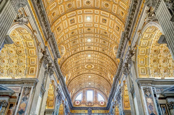 Vatican City October 2021 Peter Basilica Interior — 스톡 사진