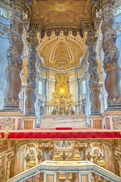 Vatican City October 2021 Peter Basilica Interior — Stockfoto