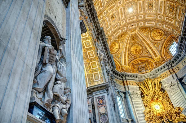 Vatican City October 2021 Peter Basilica Interior — 图库照片