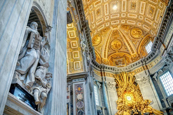 Vatican City October 2021 Peter Basilica Interior — Stok fotoğraf