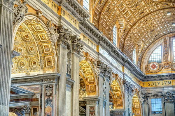 Vatican City October 2021 Peter Basilica Interior — 图库照片