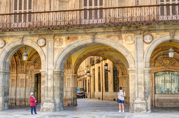 Salamanca Spain June 2021 Historical Center City Sunny Weather — ストック写真