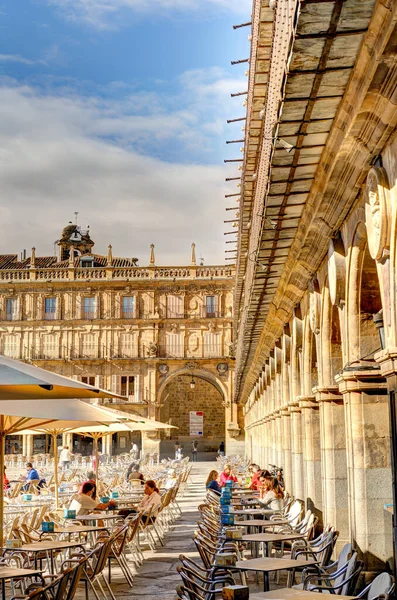 Salamanca Spain June 2021 Historical Center City Sunny Weather —  Fotos de Stock