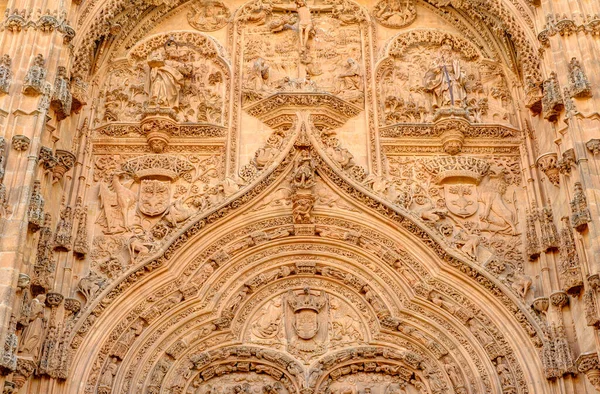 Σαλαμάνκα Ισπανία Ιούνιος 2021 Κύριος Καθεδρικός Ναός Καλοκαίρι — Φωτογραφία Αρχείου