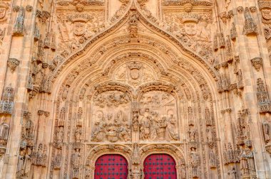 Salamanca, Spain - June 2021: San Esteban Convent in summertime