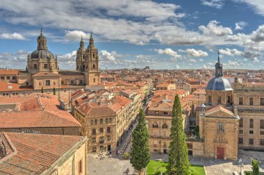 Salamanca, Spain - June 2021 : Main Cathedral in summertime