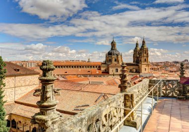 Salamanca, Spain - June 2021 : Main Cathedral in summertime