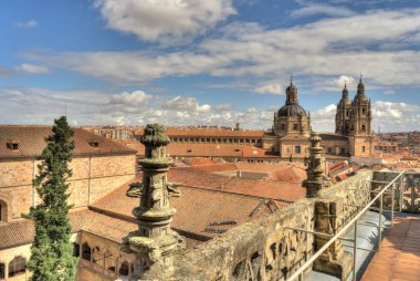 Salamanca, Spain - June 2021 : Main Cathedral in summertime