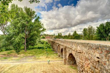 Salamanca, Spain - June 2021 : Historical center in sunny weather