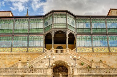 Salamanca, Spain - June 2021 : Historical center in sunny weather