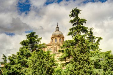 Salamanca, Spain - June 2021 : Historical center in sunny weather