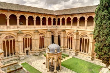Salamanca, Spain - June 2021: San Esteban Convent in summertime