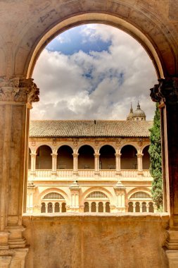 Salamanca, Spain - June 2021: San Esteban Convent in summertime
