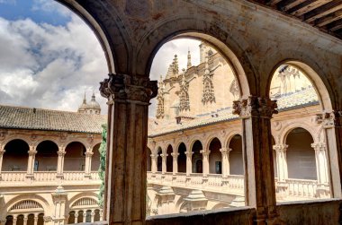 Salamanca, Spain - June 2021: San Esteban Convent in summertime