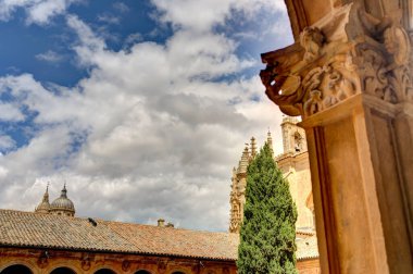 Salamanca, Spain - June 2021: San Esteban Convent in summertime