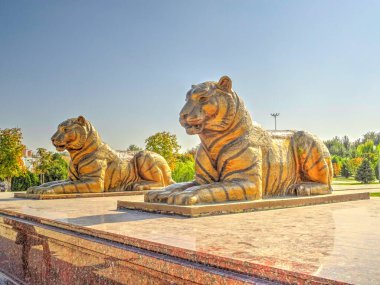 Samarkand, Uzbekistan - October 2019 : Bibi-Khanym Mosque
