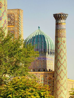Samarkand, Uzbekistan - October 2019 : Bibi-Khanym Mosque