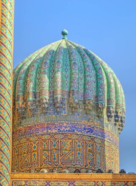 Samarkand, Uzbekistan - October 2019 : Bibi-Khanym Mosque