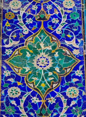 Samarkand, Uzbekistan, Registan in sunny weather