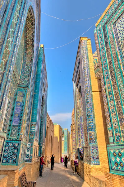 Samarkand Uzbekistan October 2019 Shah Zinda Sunny Weather — Foto de Stock