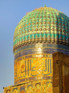 Samarkand, Uzbekistan - October 2019 : Bibi-Khanym Mosque