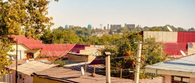 Samarkand, Uzbekistan - October 2019 : Park in sunny weather