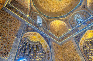 Samarkand, Uzbekistan - October 2019 : Bibi-Khanym Mosque